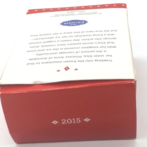 Disney frozen princess anna ornament in box 2015 hallmark 3.5” Christmas tree - Picture 4 of 6